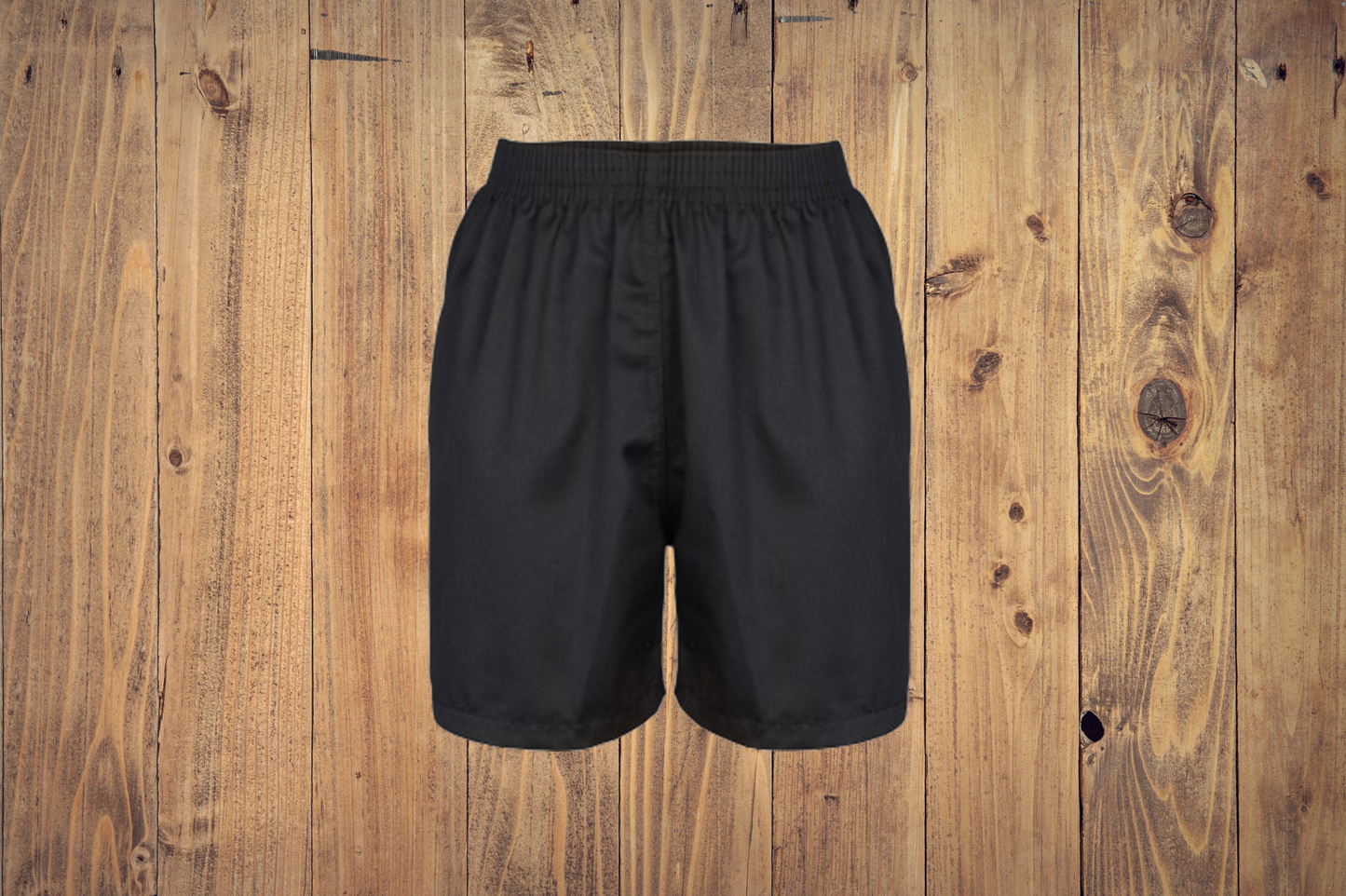 Black Sport Shorts (Poly/Cotton)