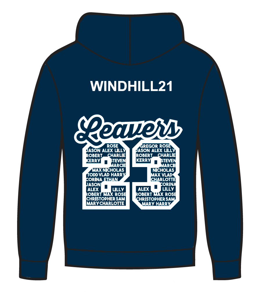 Windhill21 Leavers Hoodie 2023 Orders now closed Esquared Clothing